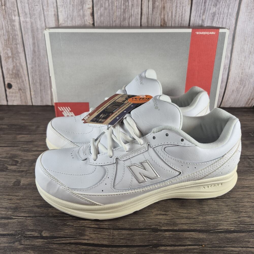 New Balance 577 Men’s Walking Shoes Sneakers Size 10.5 White 2E Wide Lace-up